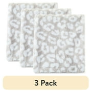 (3 pack) Parent's Choice Premium Plush Baby Blanket for Baby and Toddler, Gray Animal Print, 30" x 40", For Boy or Girl