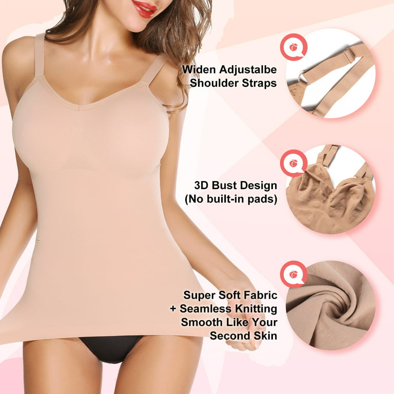Women Tummy Control Shapewear Tank Tops, Seamless Body Shaper