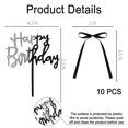thumbnail image 2 of Coquette Ribons EIOAUY de Cake Toppers con lazo de feliz cumpleaños, 2 of 6