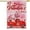 Polyester Pack, variant on Happy Valentines Day House Flag Double Sided Love Hearts Gnome Truck Large Burlap Flag for Outside Holiday Yard Decoration