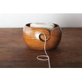thumbnail image 2 of Wooden Yarn Bowl (Simple) - 7 x 7 x 3 Inches, 2 of 3