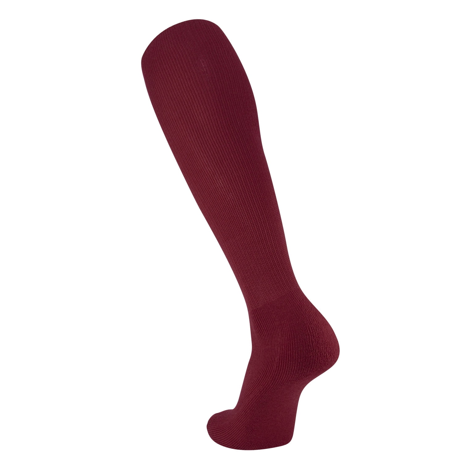 TCK Solid OS Series Acrylic Knee High Soccer Socks (M, Maroon ...