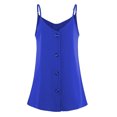 thumbnail image 6 of Viikei Womens Camisoles and Tanks Plus Size Tank Tops for Women Camisoles for Women Tops Solid Buttons V-neck Vest Sling Camisole Sleeveless T-Shirt, 6 of 7