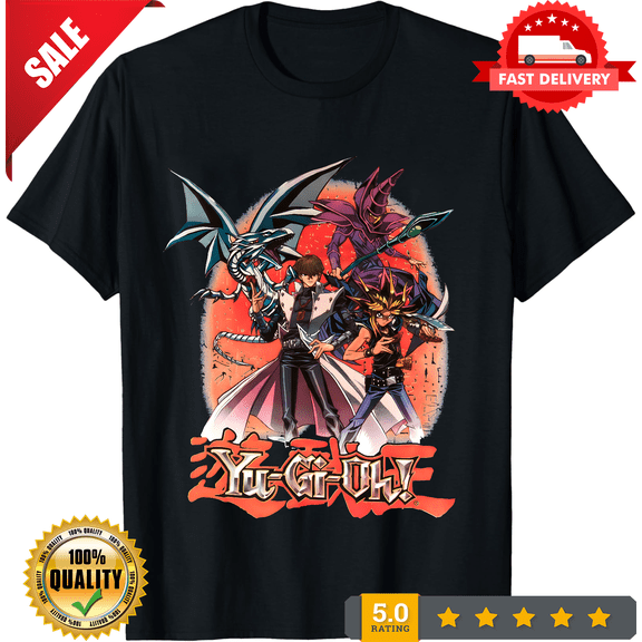 Rare Black Yu-Gi-Oh! Graphic T-Shirt, LIMITED EDITION-TH74899