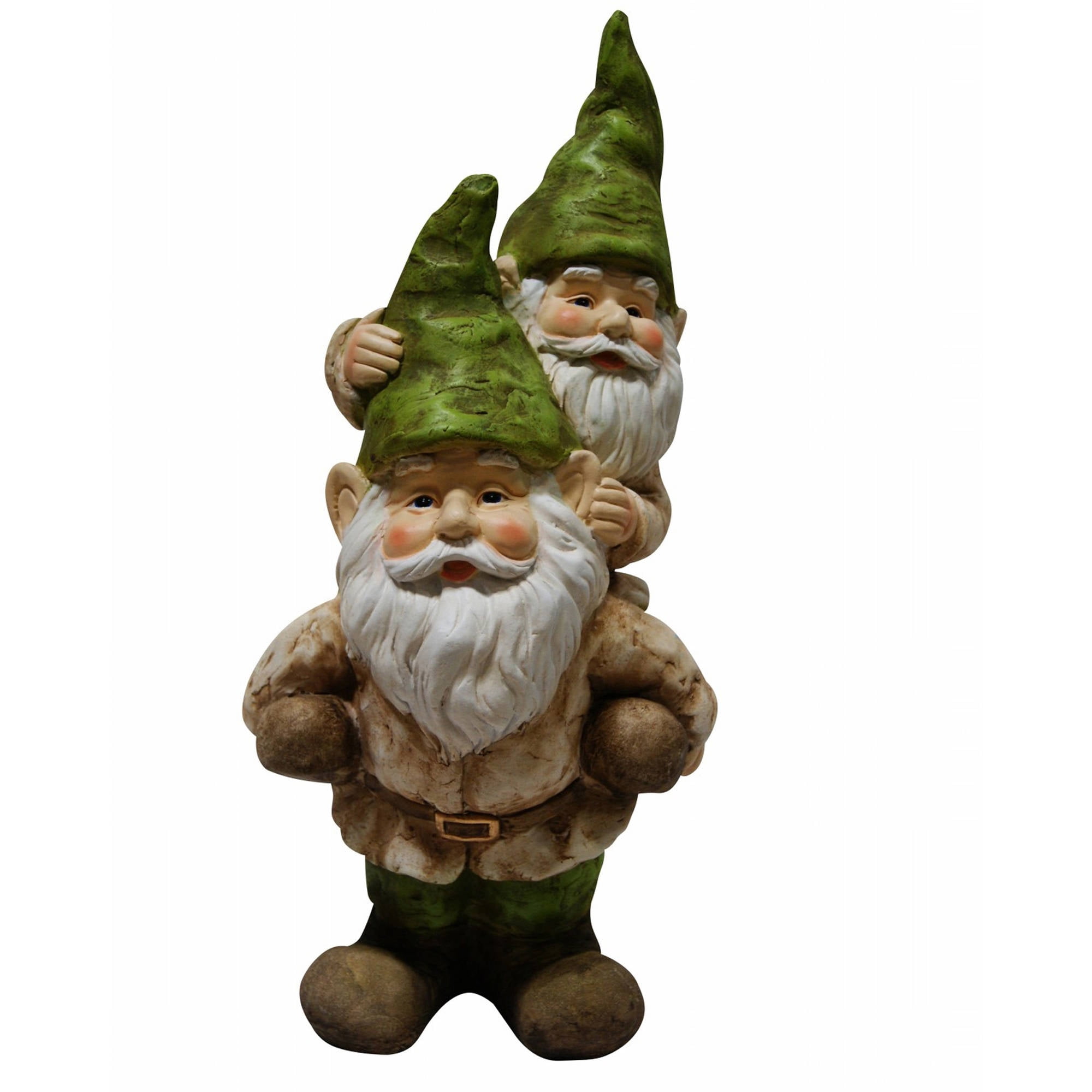 Two Gnomes Playing Garden Statue by Alpine Corp