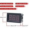 thumbnail image 2 of 12V Digital Thermometer Mini Temperature Tester Waterproof Digital Temperature Meter Gauge for Refrigerator Aquarium Freezers,Blue, 2 of 5