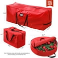 thumbnail image 7 of Ayieyill 3Pcs Christmas Tree Storage Bag, Christmas Tree Bag for 7.5 FT Artificial Trees, Durable Waterproof With Reinforced Carrying Handles (Red), 7 of 7