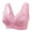 Hot Pink, variant on XMMSWDLA Everyday Sleep Bras - Nature Cotton Soft Cup Wireless Front Snap Close Bras Of Women Gym Bras for Women Workout Bras for Women No Underwire