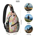 thumbnail image 4 of Funny Donut Shoulder Backpack - Cute Dessert-Themed Crossbody Bag for Travel & Daily Commuting - Durable & Comfortable Outdoor Adventures Bag for Foodie Lovers, 4 of 5