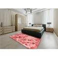 thumbnail image 5 of Ahgly Company Machine Washable Indoor Rectangle Transitional Light Salmon Pink Area Rugs, 5' x 8', 5 of 7