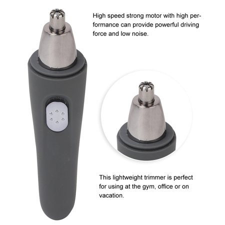Topincn Electric Nose Hair Trimmer With Led Light Nasal Hair