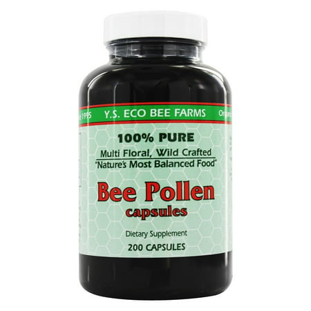 YS Organic Bee Farms - Bee Pollen 500 mg. - 200 (Best Bee Pollen Pills)