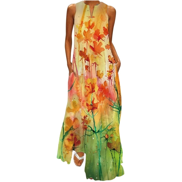 OKBOP Mother Of The Groom Dresses for Wedding-Polo Fashion Round-Neck Sleeveless Sling Slit Printing Loose Casual Long Dresses Summer Womens Dresses - Walmart.com OKBOP Mother Of The Groom Dresses for Wedding-Polo Fashion Round-Neck Sleeveless Sling Slit Printing Loose Casual Long Dresses Summer Womens Dresses - Walmart.com
