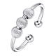 thumbnail image 2 of Spinner Fidget Beads Rings mujeres niñas anillos de ansiedad aliviar el estrés anillos de acero inoxidable giratorio libremente anillo Hy, 2 of 5