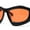 Black - Orange, variant on Womens Oversized Trendy Sport Thick Bevel Frame Wrap Plastic Sunglasses Black - Orange