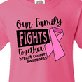 thumbnail image 4 of Inktastic Our Family Fights Together Breast Cancer Awareness Youth T-Shirt, 4 of 5