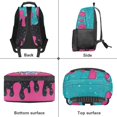 thumbnail image 6 of Yspwyqan Girls Baseball Backpack 10-12 Years Old, Pink Ice Cream Drip 17 Inch Lightweight School Bag, Double Zipper with Front Pocket, Casual Daypack for Middle School Hiking, 6 of 7