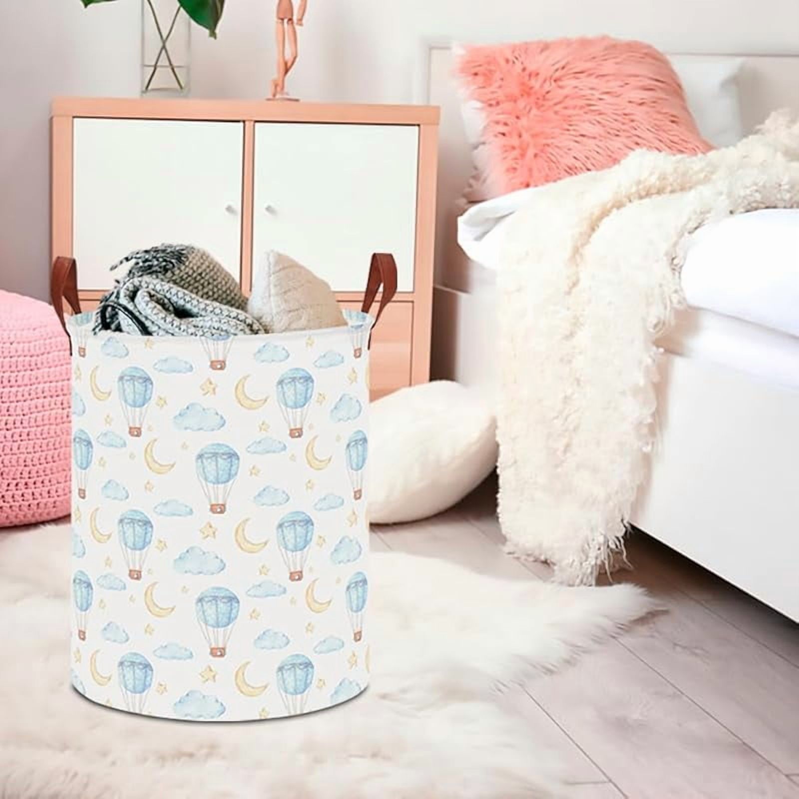 Kids Laundry Basket,Waterproof Baby Boys Nursery Hamper,Collapsible Fabric Storage Container,Toys Bin,Room Decor,Gift Basket