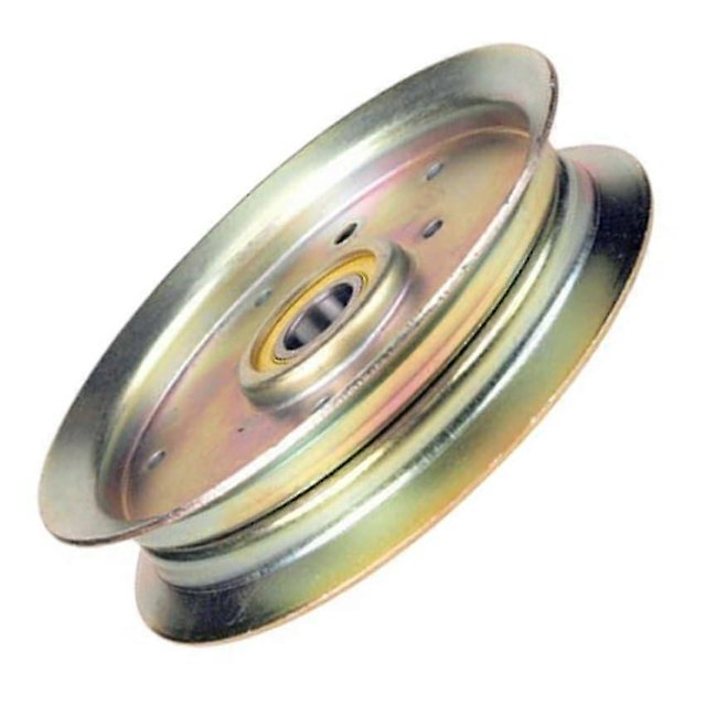 14242 Flat Idler Pulley Compatible with John Deere Mower Deck Replaces AM135526.