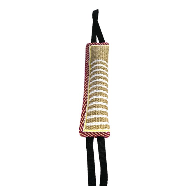 CAROOTU 1 Pcs Dog Tug Toy Bite Pillow Strong Pull Toy Dog Training with 2 Rope Handles