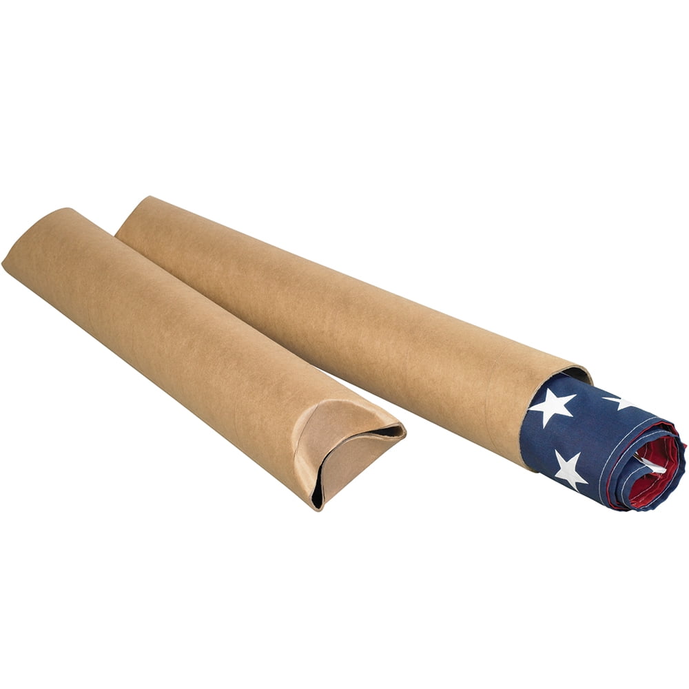 Staples Crimped End Mailing Tubes 4" x 12" Kraft 15/Case S4012K