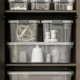 thumbnail image 3 of Superio Clear Storage Box with Lid, 14.7 Quart Plastic Container Bins for Organizing, Stackable Crates, BPA Free, Non Toxic, Odor Free, Organizers for Home, Office, School, and Dorm, 3 of 4