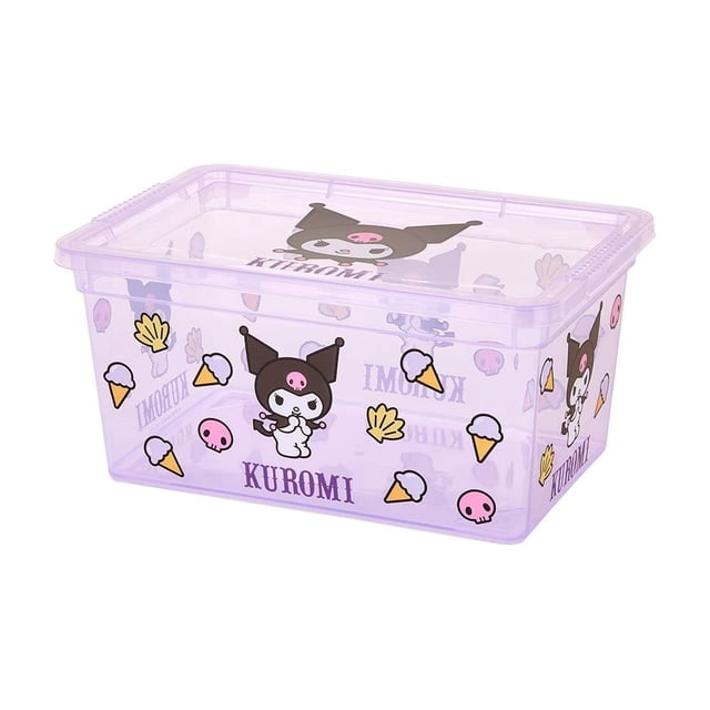 Caja My shop Hello Kitty de Plástico de Kurumi con Tapa para Almacenamiento de 4 Litros