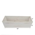 thumbnail image 3 of Balsa Circle 18x6" Natural Whitewashed Wood Rustic Rectangular Planter Box Holders Centerpieces Wedding, 3 of 7