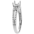 thumbnail image 3 of 14K White Gold Natural Peridot Engagement Ring Round 6 mm & Diamond Accents, size 6, 3 of 3
