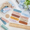 thumbnail image 3 of 45Pcs 9 Colors PU Leather Label Tags Embellishment Crochet Tags Handmade Knitting Labels Rectangle Hand Made with Love Leather Sewing Embossed Tag with Holes for DIY Jeans Bags Hat, 3 of 6