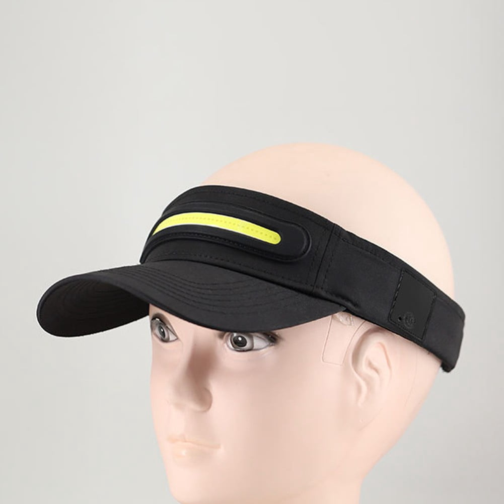 PASILI Glowing Headlight Hat Led Luminous Headlight Hat Sun Hat For Cycling Running