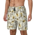 thumbnail image 2 of Haiem Different Butterflys Mens Swim Trunks with Compression Liner 2 in 1 Swimming Shorts Stretch Swimwear Quick Dry,Board Shorts-Large, 2 of 9