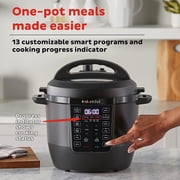 Instant Pot Duo Multi-Cooker Rio 112-0312-01 - 6 Qt, Dishwasher Safe Parts, Black