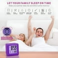 thumbnail image 3 of GJX Digital Alarm Clock Kids with Snooze and Nightlight - Easy Setting Silicone Clock Display Time,Date - Loud Alarm Clock for Bedroom - Battery Powered (Purple), 3 of 7
