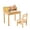 Natural, variant on UNICOO® Bamboo Kids Desk and Chair Set, Lift-Top Desk & Chair Set for 3-8 Years Old, Children Writing Desk with Storage and Hutch for Home School Use (C007 - Nature)