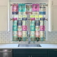 thumbnail image 3 of Kitchen Curtains and Valance Set 36 Inch Tier Pioneer Colorful Floral 3 Pieces Set Dining Room Small Curtain Drapes Cafe Curtains Valance for Home Decor Rod Pocket, 3 of 6