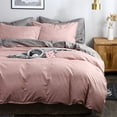 thumbnail image 4 of Ropa de cama Textura Liso Edredón Funda de almohada Sin sábana Tres juegos, 4 of 6
