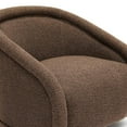 thumbnail image 4 of TOV Furniture Rory Chocolate Brown Boucle Swivel Chair, 4 of 7