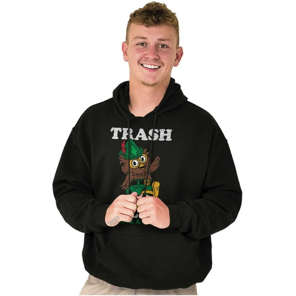 Woodsy Owl Trash Talker Give a Hoot Hoodie Sweatshirt Women Men Brisco Brands S