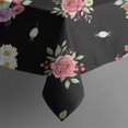 thumbnail image 5 of Pioneer Flower Floral Print Pattern Square Tablecloth, Waterproof Wipeable Spillproof Washable Table Cover for Home Kitchen Party Decor, 52"x52", 5 of 6