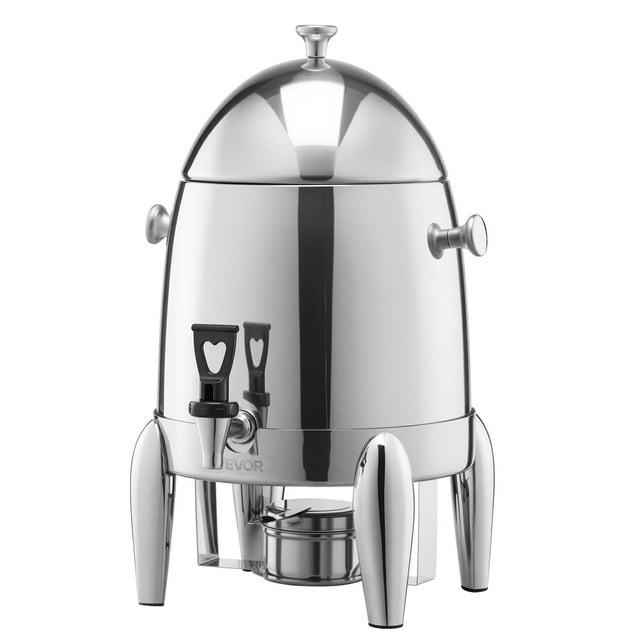 VEVOR Stainless Steel Hot Tea & Cold Drink Dispenser 2.7 Gal Beverage Dispenser