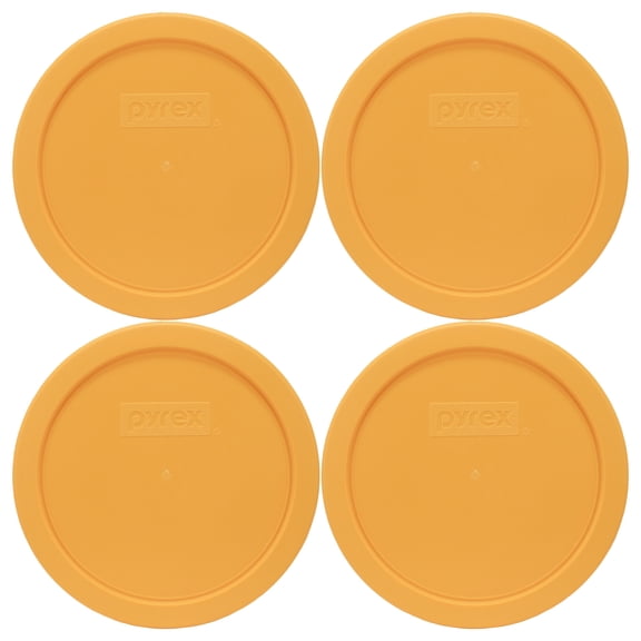 Pyrex 7401-PC 3 Cup Lemon Drop Yellow Lid (4-Packs)