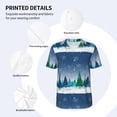 thumbnail image 3 of Lsque Christmas Trees Pattern Mens Polo Golf Shirts Funny Graphics Shorts Sleeve Button Shirts Baseball T-shirt-Medium, 3 of 7