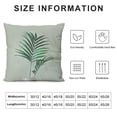 thumbnail image 4 of BANET Palm Leaf Pattern Pillowcase – Tropical Botanical Decorative Cushion Cover for Home Decor 20x20in, 4 of 5