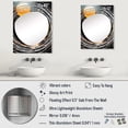 thumbnail image 4 of Designart "Golden Planet in the Solar System I" Planets Oversized Wall Mirror - Global Fantasy Entryway Big Wall Mirror - Multiple Color Options, 4 of 6