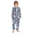 thumbnail image 2 of Vzayyk 4T-14Y Size Aviliable Cozy One-Piece Footless Sleeper Pajama Snowmen with Scarf, 2 of 8