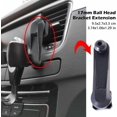 thumbnail image 2 of Black 17mm Ball Magnetic Car Phone Magnet Mount Extension Universal Smartphone Cell Stand Phone Br Support Mobile GPS O8d1, 2 of 9