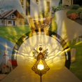 thumbnail image 2 of Luz solar de estaca con ángel Starryfill de 103 cm, vidrio craquelado LED, 2 of 7