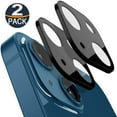 thumbnail image 1 of [2 packs] PST Premium Ultra Thin Tempered Glass Camera Lens Shield Protector for iPhone 13 (6.1"), 1 of 2