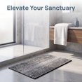 thumbnail image 6 of REGALWOVEN Quick Dry Absorbent Non Slip Chenille Bathroom Mat Cozy Shaggy Washable Home Decor for Shower and Tub Black 16" x 24", 6 of 7